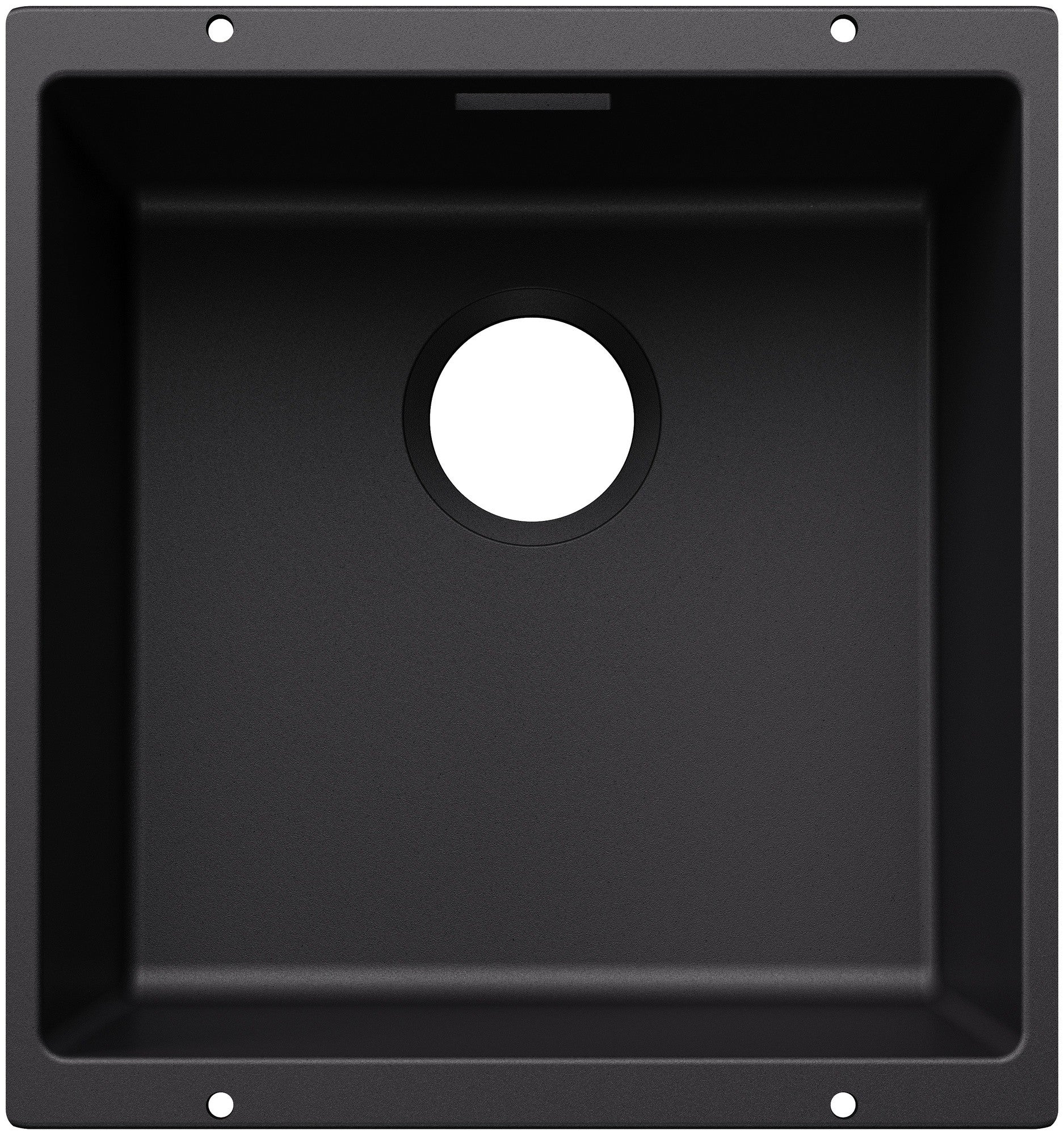 Chiuveta bucatarie Subline 400, 527786, sub blat, silgranit negru 430 x 460 mm, Blanco